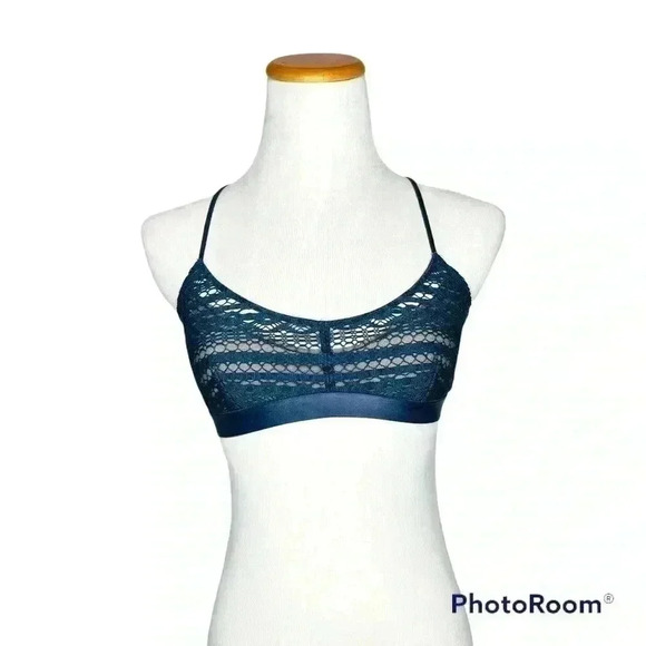 Victoria's Secret Lace Bralette, Navy and Black, Small - Picture 1 of 7